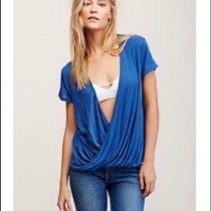 Free people cross front shirt